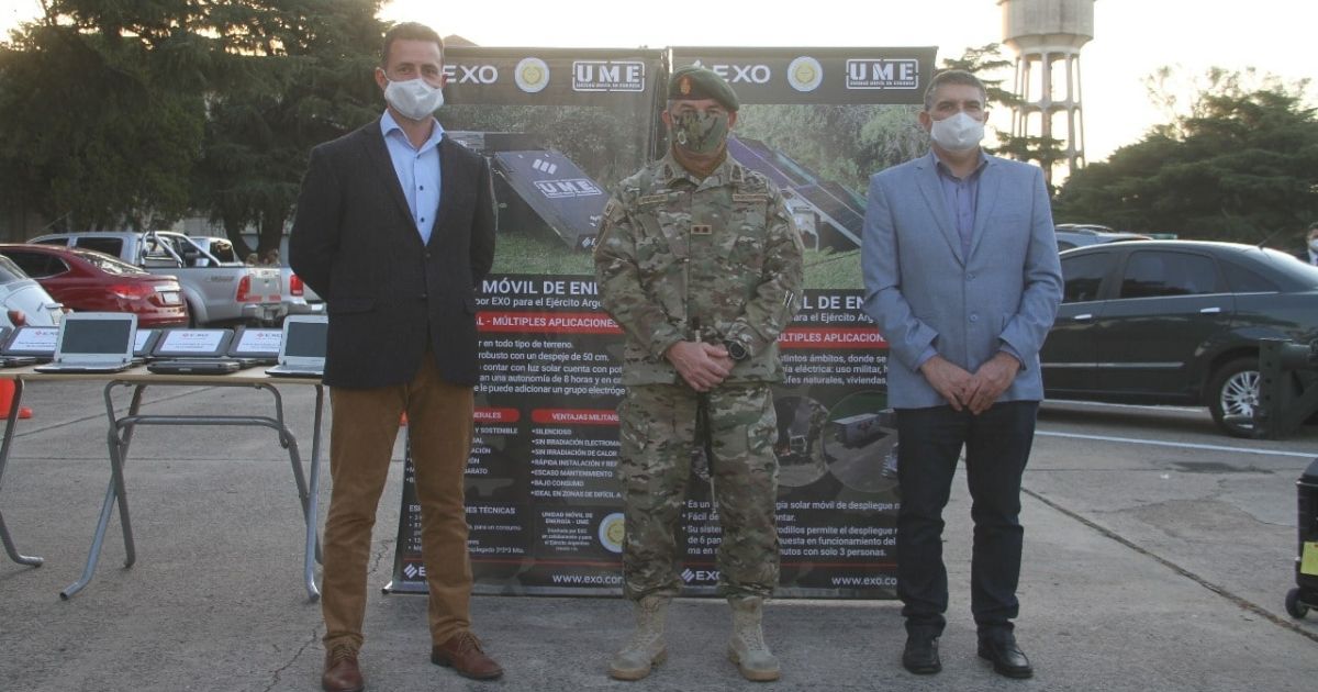EXO diseñó una Unidad Móvil de Energía Solar para abastecer al Ejército Argentino durante la pandemia