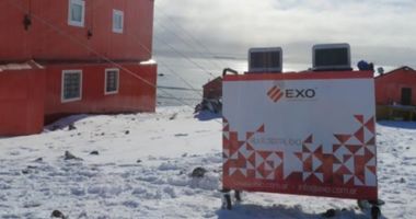 gabinete de carga móvil EXO en Base Esperanza, Antártida